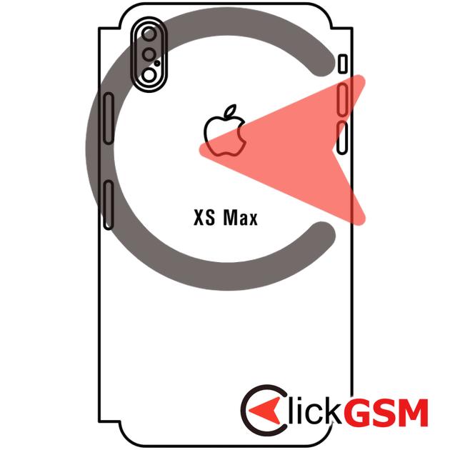 Folie Protectie Completa Spate Skin Carbon Apple iPhone XS Max