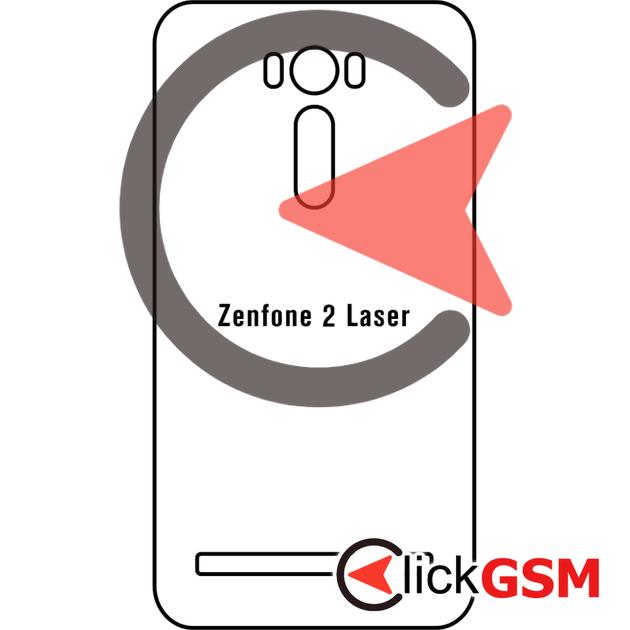 Folie Protectie Spate UV Silicon Asus ZenFone 2 Laser 4bm