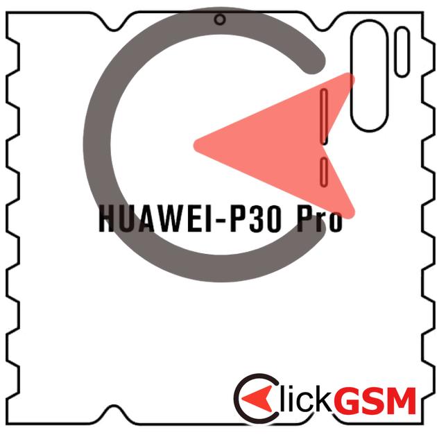 Folie Protectie Completa Spate Skin Carbon Huawei P30 Pro