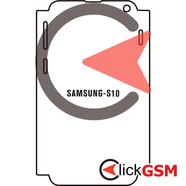 Folie Protectie Completa Fata Skin Transparency Samsung Galaxy S10