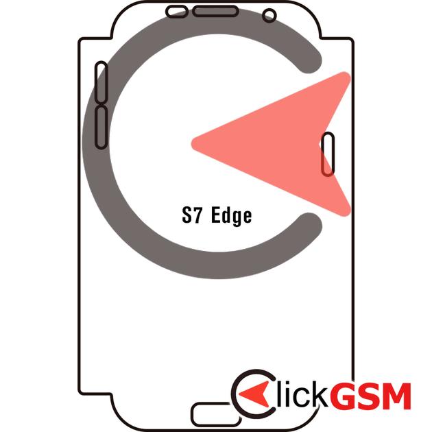 Folie Protectie Completa Spate Skin Matte Samsung Galaxy S7 Edge 2n1d