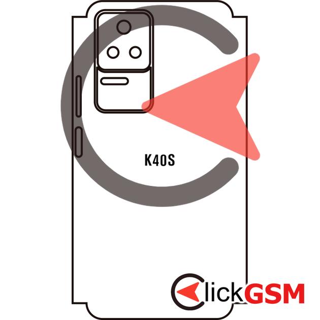 Folie Protectie Completa Spate UV Silicon Xiaomi Redmi K40S