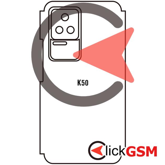 Folie Protectie Completa Spate UV Silicon Xiaomi Redmi K50