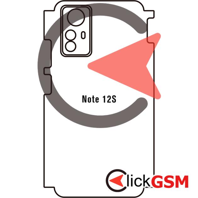 Folie Protectie Completa Spate UV Silicon Xiaomi Redmi Note 12S