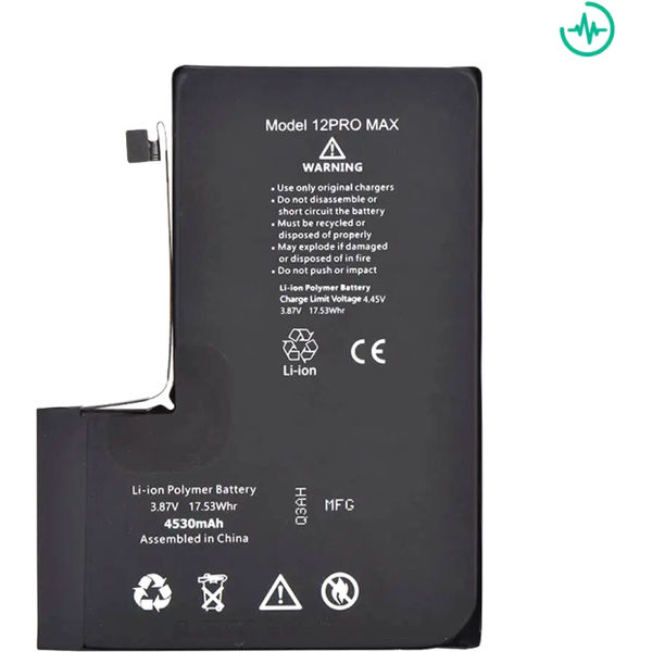 Apple iPhone 12 Pro Max · Acumulator Auto Diagnostic Capacitate Marita COMPATIBIL cu Iphone 12 Pro Max 4530mAh