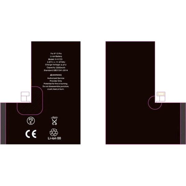 Apple iPhone 13 Pro · 3,87V-3095MAH ACUMULATOR ALTERNATIV IPHONE 13 PRO, BANDA ADEZIVA INCLUSA