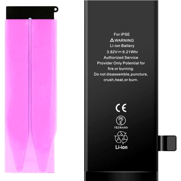 3,82V-1624MAH ACUMULATOR ALTERNATIV IPHONE SE, BANDA ADEZIVA INCLUSA