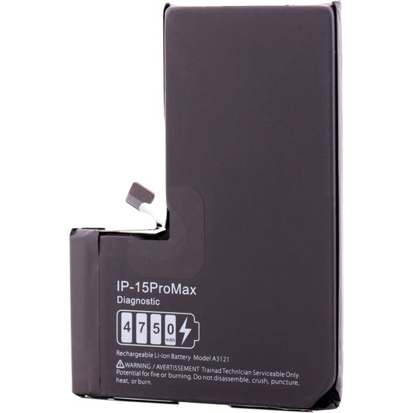 Apple iPhone 15 Pro Max · Acumulator iPhone 15 Pro Max, 4750mAh, High Capacity, Diagnostic