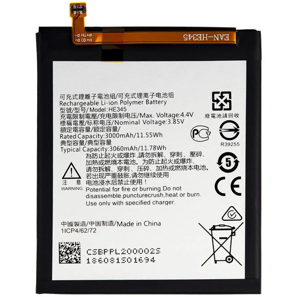 Nokia 6.1 · Replacement Battery For Nokia 6.1 (HE345)