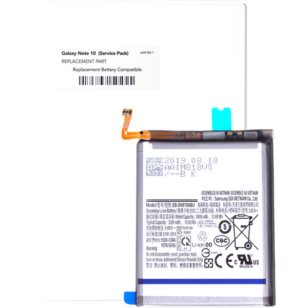 Samsung Galaxy Note10 · Replacement Battery For Samsung Galaxy Note 10 (Service Pack)