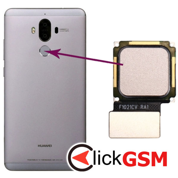 Piesa Buton Amprenta Gold Huawei Mate 9 2a4k