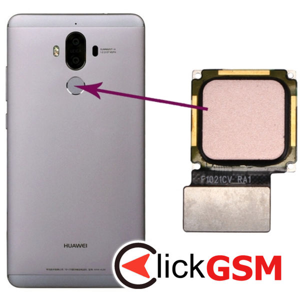 Piesa Buton Amprenta Pink Huawei Mate 9 4nc7