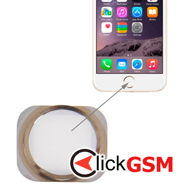 Piesa Piesa Buton Home White Apple Iphone 6 4ffq