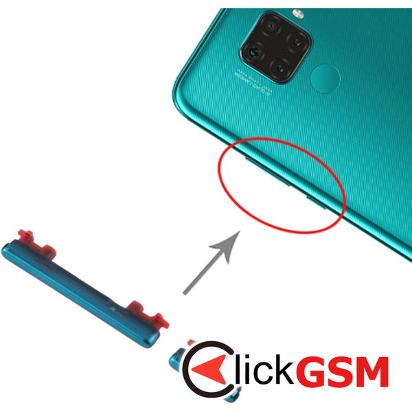 Piesa Buton Lateral Albastru Huawei Nova 5i Pro 2e5c