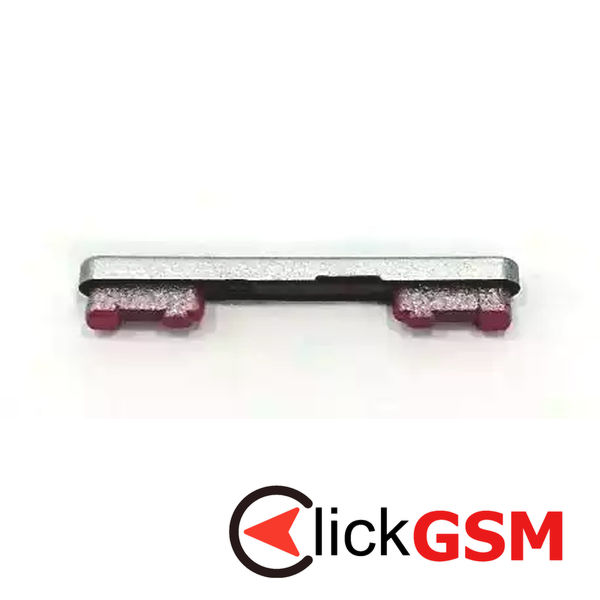 Piesa Buton Lateral Cu Butoane Volum Alb Xiaomi Redmi Note 12 Pro 421m