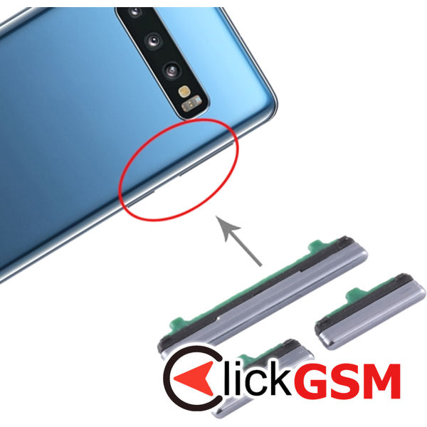 Piesa Buton Lateral Cu Buton Pornire Si Butoane Volum Samsung Galaxy S10 5g 4bwx