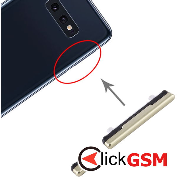 Piesa Buton Lateral Cu Buton Pornire Si Butoane Volum Samsung Galaxy S10e  4cz9