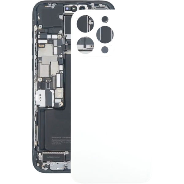 Apple iPhone 15 Pro Max · For iPhone 15 Pro Max Glass Battery Back Cover(White)