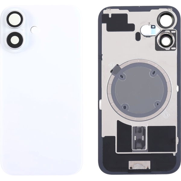 Apple iPhone 16 · Capac spate sticla iPhone 16 cu magnet, fara NFC, culoare White