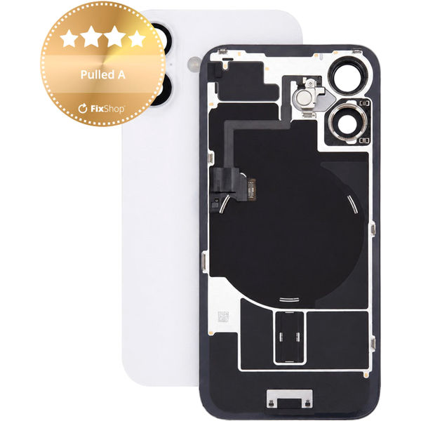 Apple iPhone 16 · Sticla carcasa spate pentru iPhone 16, White, Pulled A
