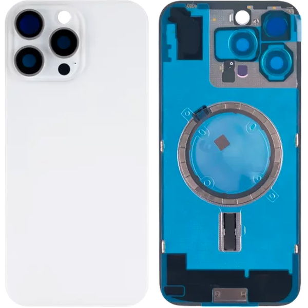 Apple iPhone 16 Pro Max · Capac spate compatibil Iphone 16 PRO MAX White Titanium fara NFC
