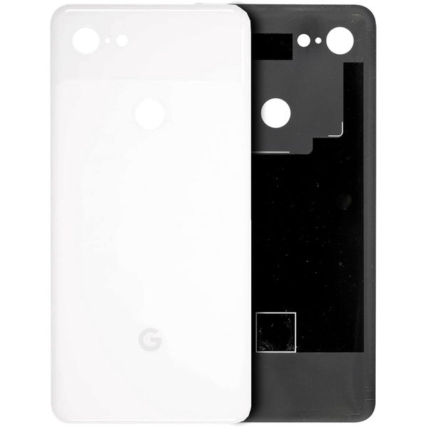 Back cover Glass For Google Pixel 3 (Genuine OEM) (Clearly White)