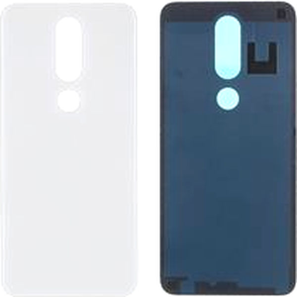 Nokia 6.1 Plus · Battery Housing Door Replacement Part with Adhesive Sticker for Nokia 6.1 Plus/X6 - White