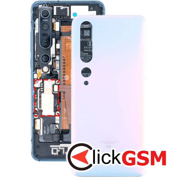 Piesa Capac Spate Alb Xiaomi Mi 10 Pro 266d