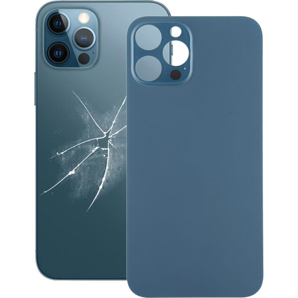 Apple iPhone 12 Pro Max · Easy Replacement Big Camera Hole Battery Back Cover for iPhone 12 Pro Max(Blue)