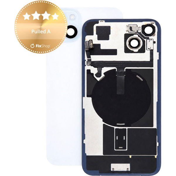 Apple iPhone 15 Plus · Sticla carcasa spate pentru iPhone 15 Plus, Blue, Pulled A