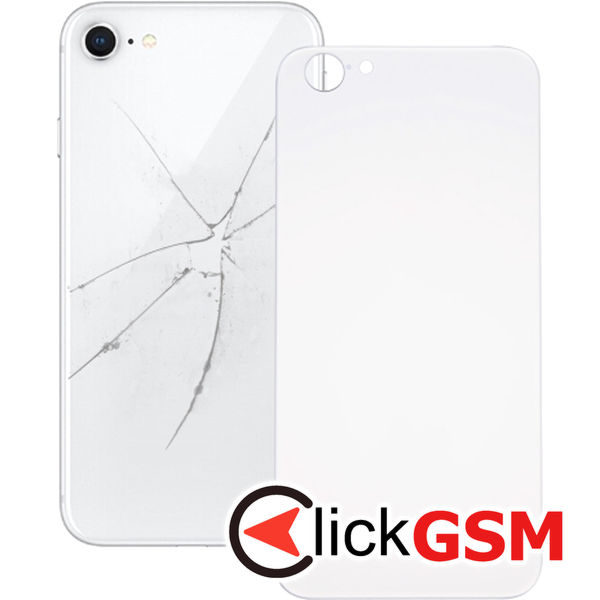 Piesa Capac Spate Argintiu Apple Iphone 8 4g3y