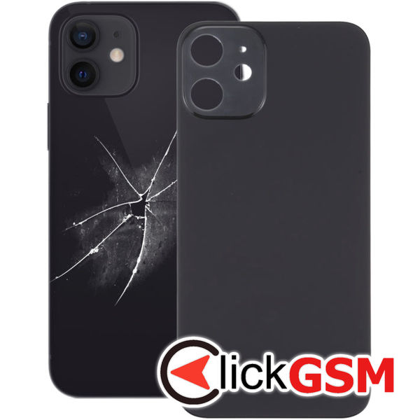 Piesa Capac Spate Black) Apple Iphone 12 4gqy