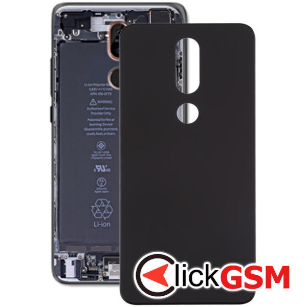 Piesa Capac Spate Black) Nokia 7.1 49g6