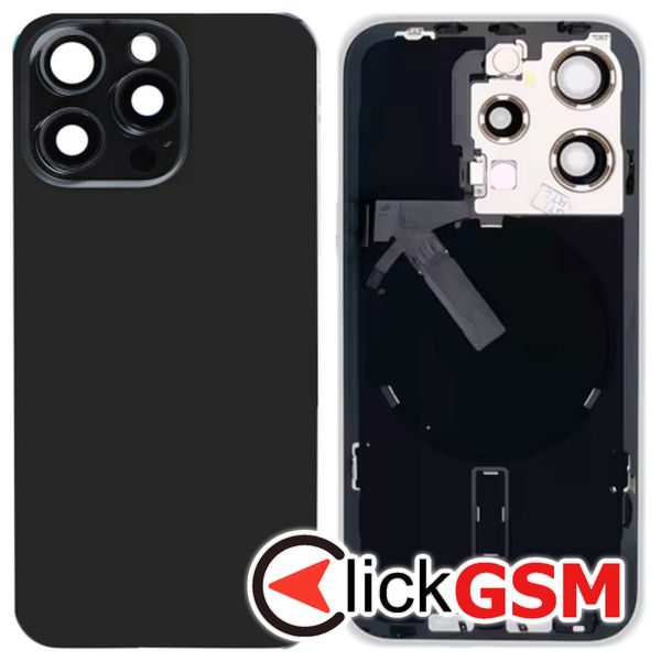 Piesa Capac Spate Black Apple Iphone 15 Pro 2efu