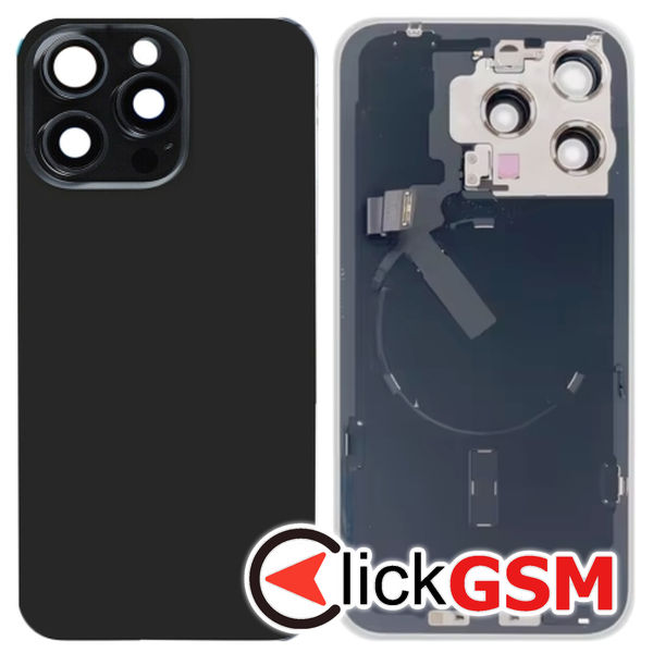 Piesa Capac Spate Black Apple Iphone 15 Pro Max 2em3