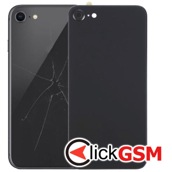 Piesa Piesa Capac Spate Black Apple Iphone 8 4g3c