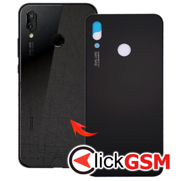 Piesa Capac Spate Black Huawei P20 Lite 2axz