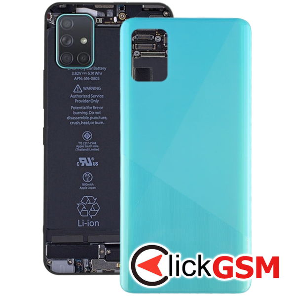 Piesa Capac Spate Blue Samsung Galaxy A51  4ast