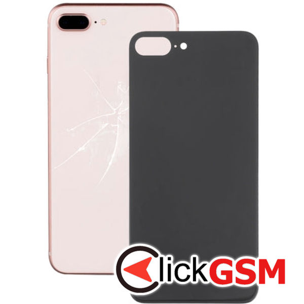 Piesa Capac Spate Cu Adeziv Black) Apple Iphone 8 Plus 4g11