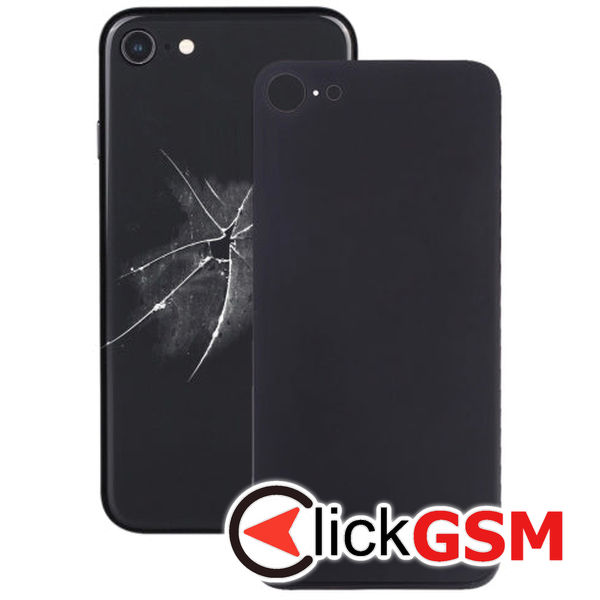 Piesa Capac Spate Cu Adeziv Black Apple Iphone 8 4g9m