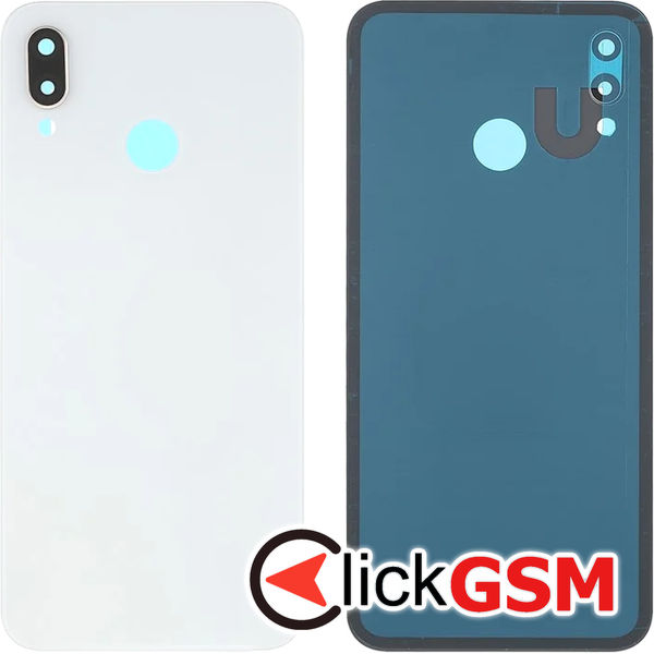 Piesa Piesa Capac Spate Cu Geam Camera Alb Huawei P20 Lite 4qjq