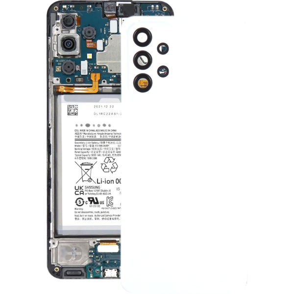 Samsung Galaxy A23 5G · For Samsung Galaxy A23 5G SM-A236A Battery Back Cover with Camera Lens Frame(White)