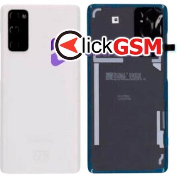 Piesa Capac Spate Cu Geam Camera Alb Samsung Galaxy S20 Fe 5g Znq