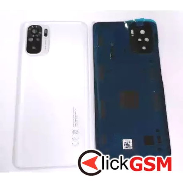 Piesa Capac Spate Cu Geam Camera Alb Xiaomi Redmi Note 10 3cq5