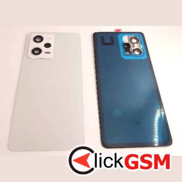 Piesa Capac Spate Cu Geam Camera Alb Xiaomi Redmi Note 12 Pro 5g 3a3w