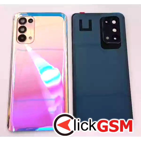 Piesa Capac Spate Cu Geam Camera Argintiu Oppo Find X3 Lite 2qi6