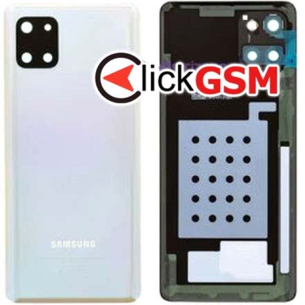 Piesa Piesa Capac Spate Cu Geam Camera Argintiu Samsung Galaxy Note10 Lite Tw9