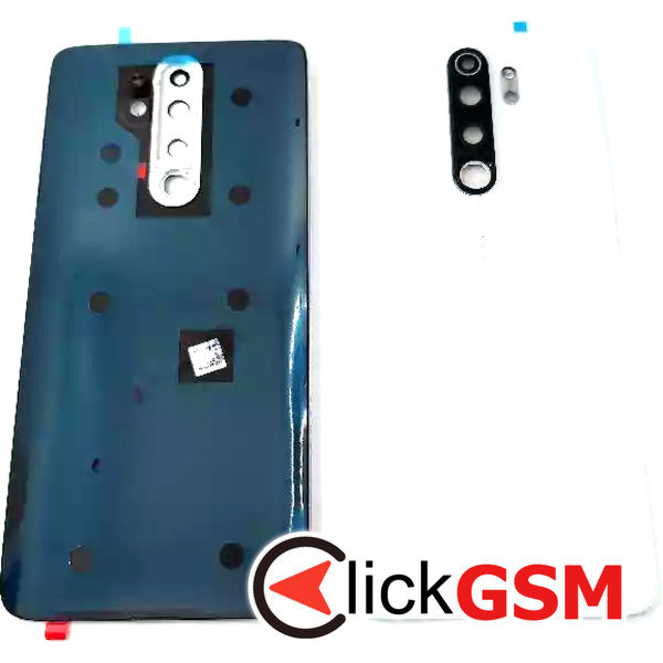 Piesa Capac Spate Cu Geam Camera Argintiu Xiaomi Redmi Note 8 Pro 2pbf