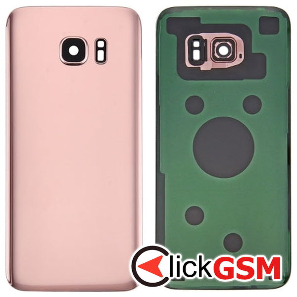 Piesa Capac Spate Cu Geam Camera Auriu Samsung Galaxy S7  4ax2