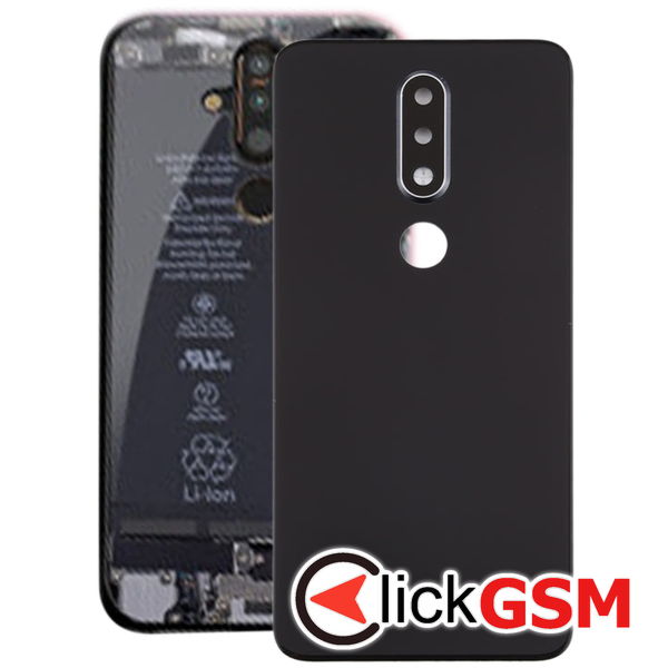 Piesa Capac Spate Cu Geam Camera Black) Nokia X6 2018 49k7